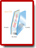 Double vitrage a controle solaire